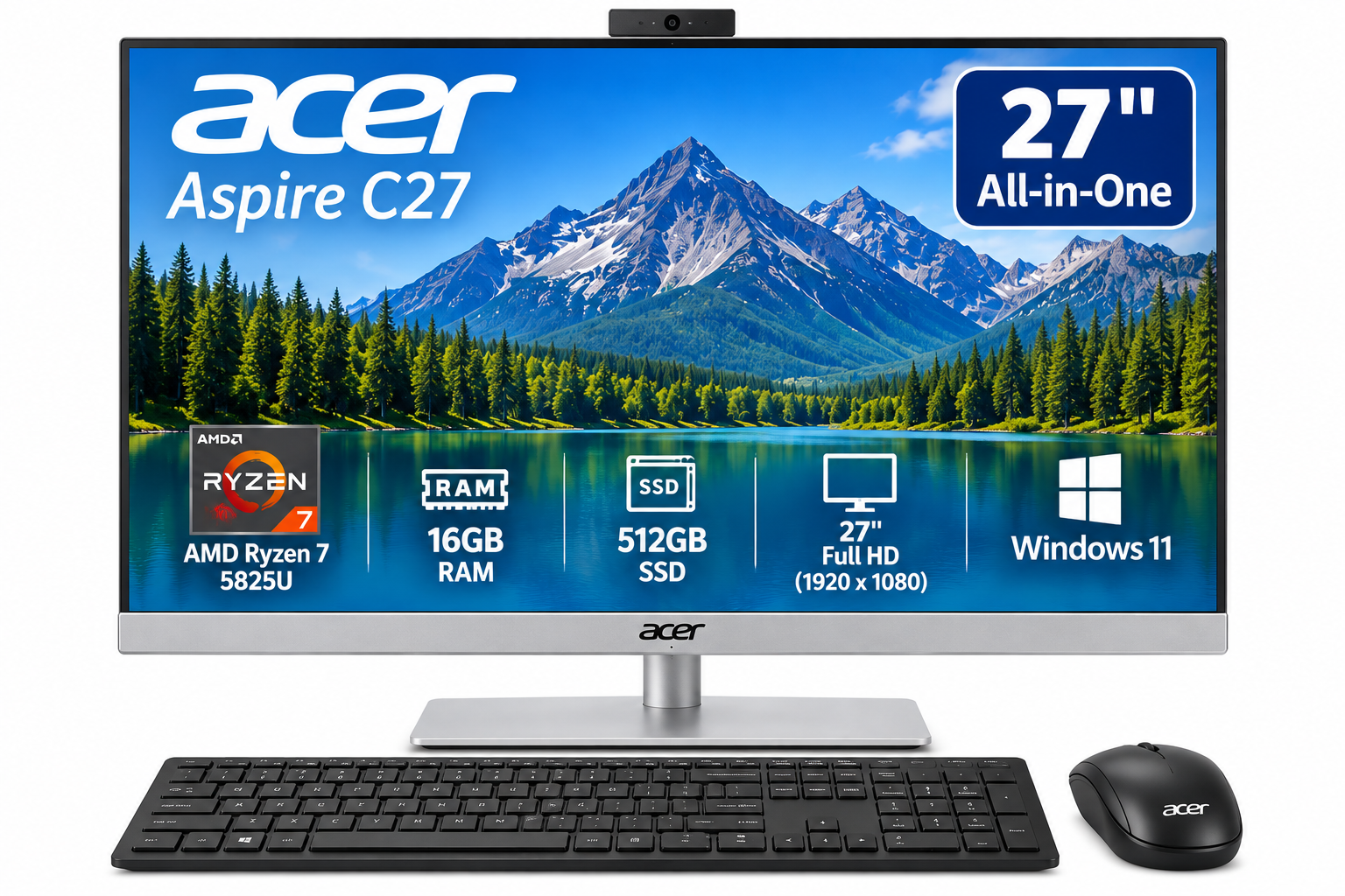 Acer Aspire C27-2G-ER14 27" All-in-One Computer