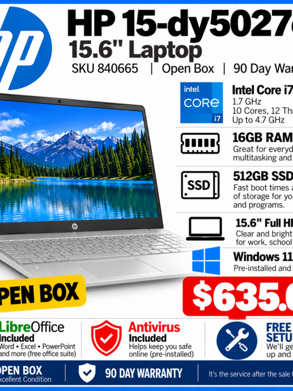 HP 15-dy5027ca 15.6" Laptop