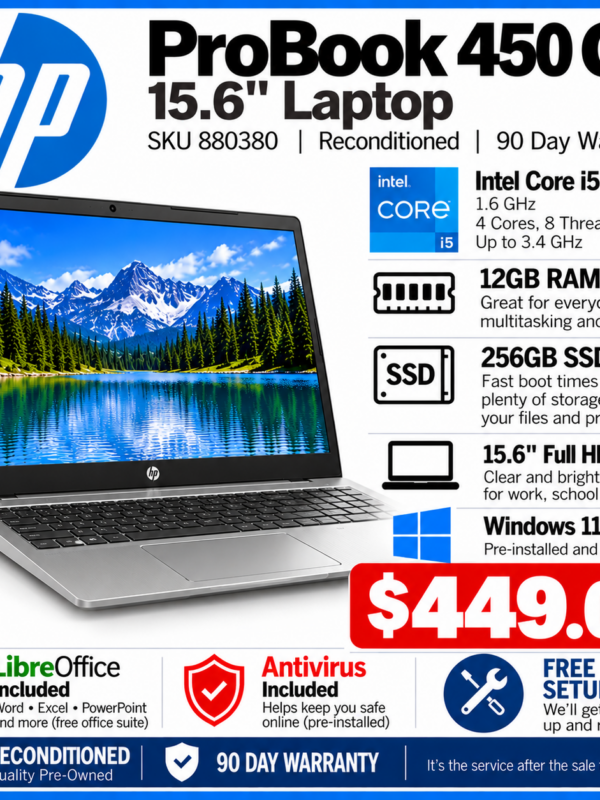 HP ProBook 450 G5 15.6" Laptop