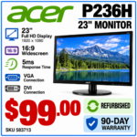 🖥️ Acer P236H — 23" Full HD Monitor