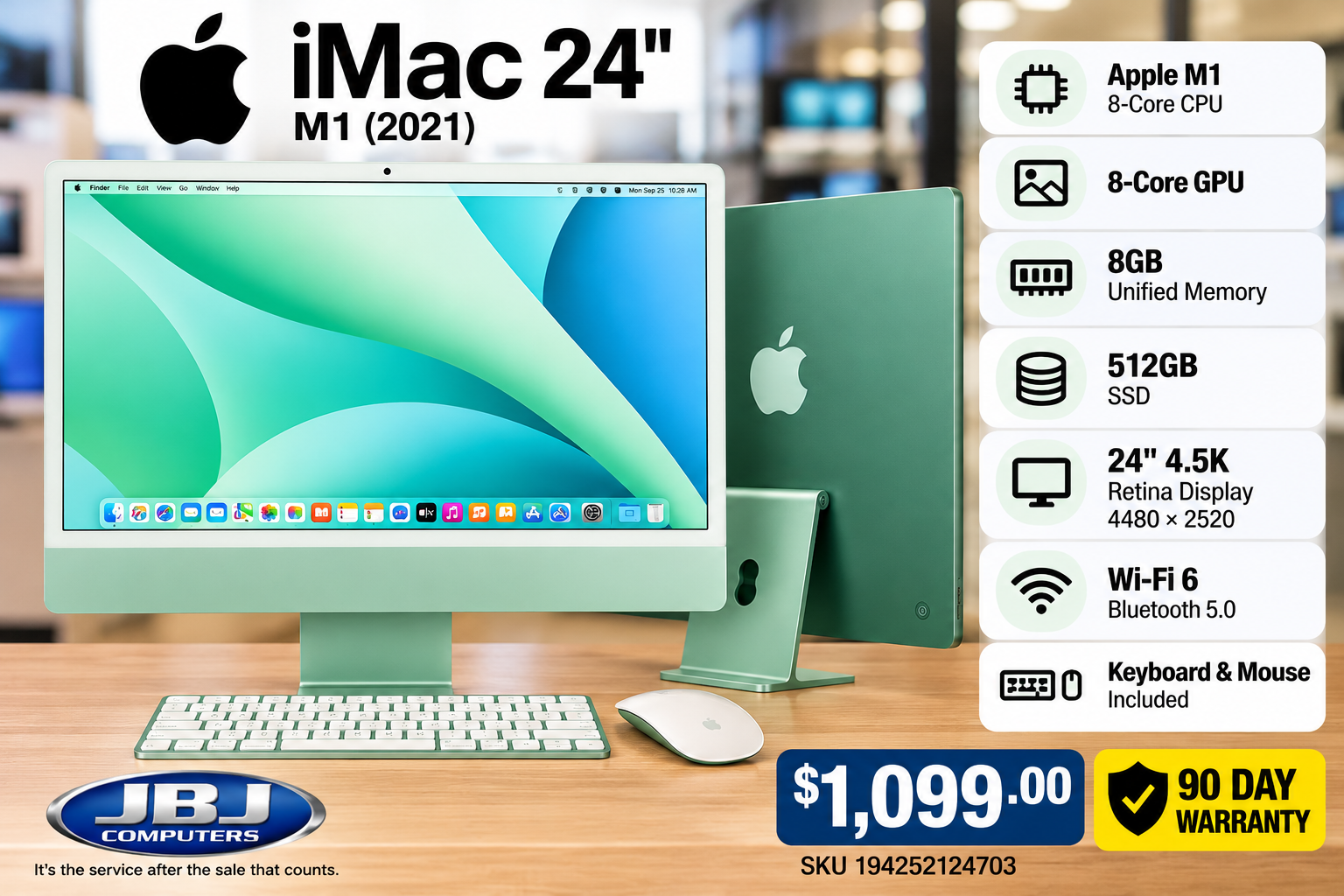 Apple iMac 24" M1 — Green (2021)